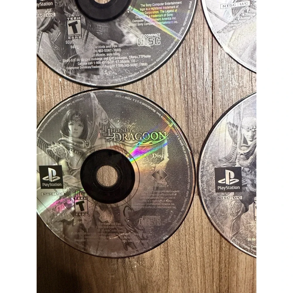 The Legend of Dragoon (PlayStation 1, Complete 4-Disc Set)